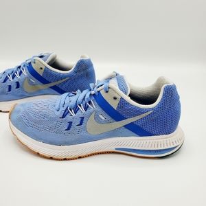 Nike Zoom Winflo 2 Knit Blue & Silver Sneakers
